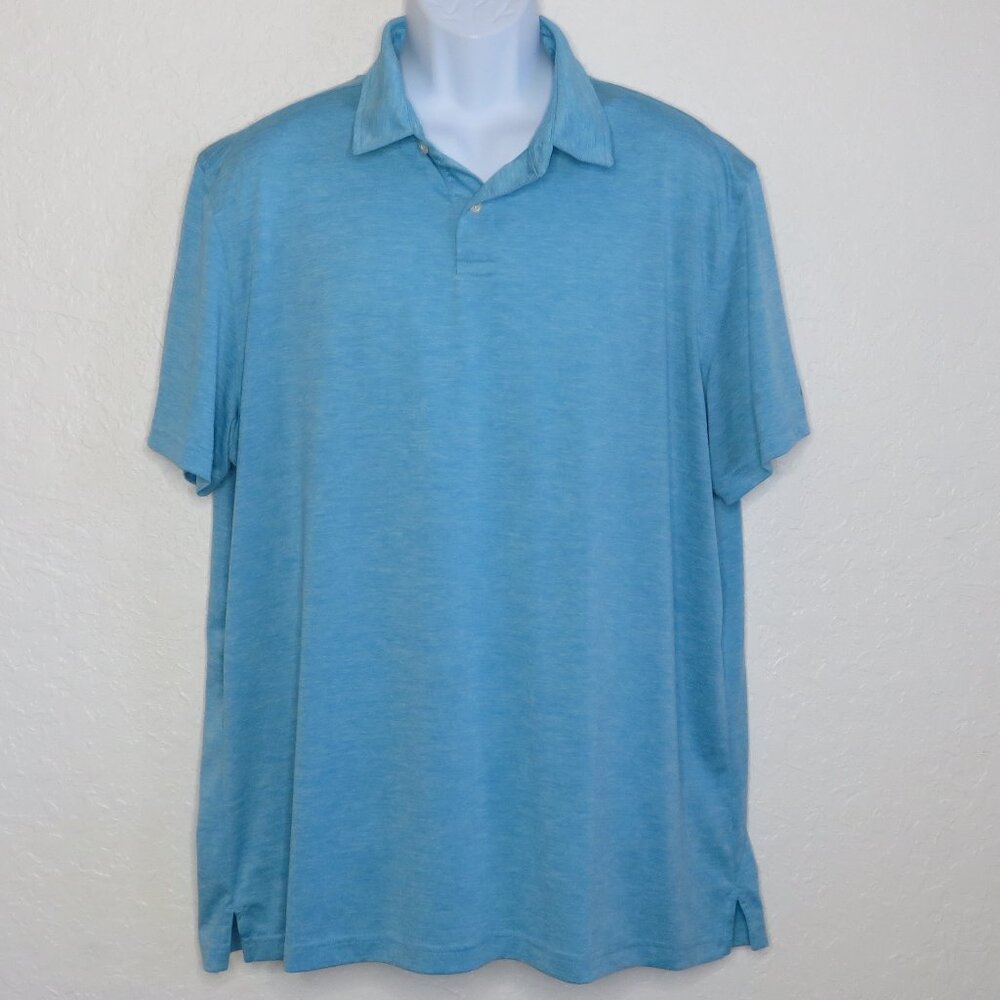 IZOD* Men's Short Sleeve 2 Button Down Straight Hem Pullover Polo Shirt~ Size XL